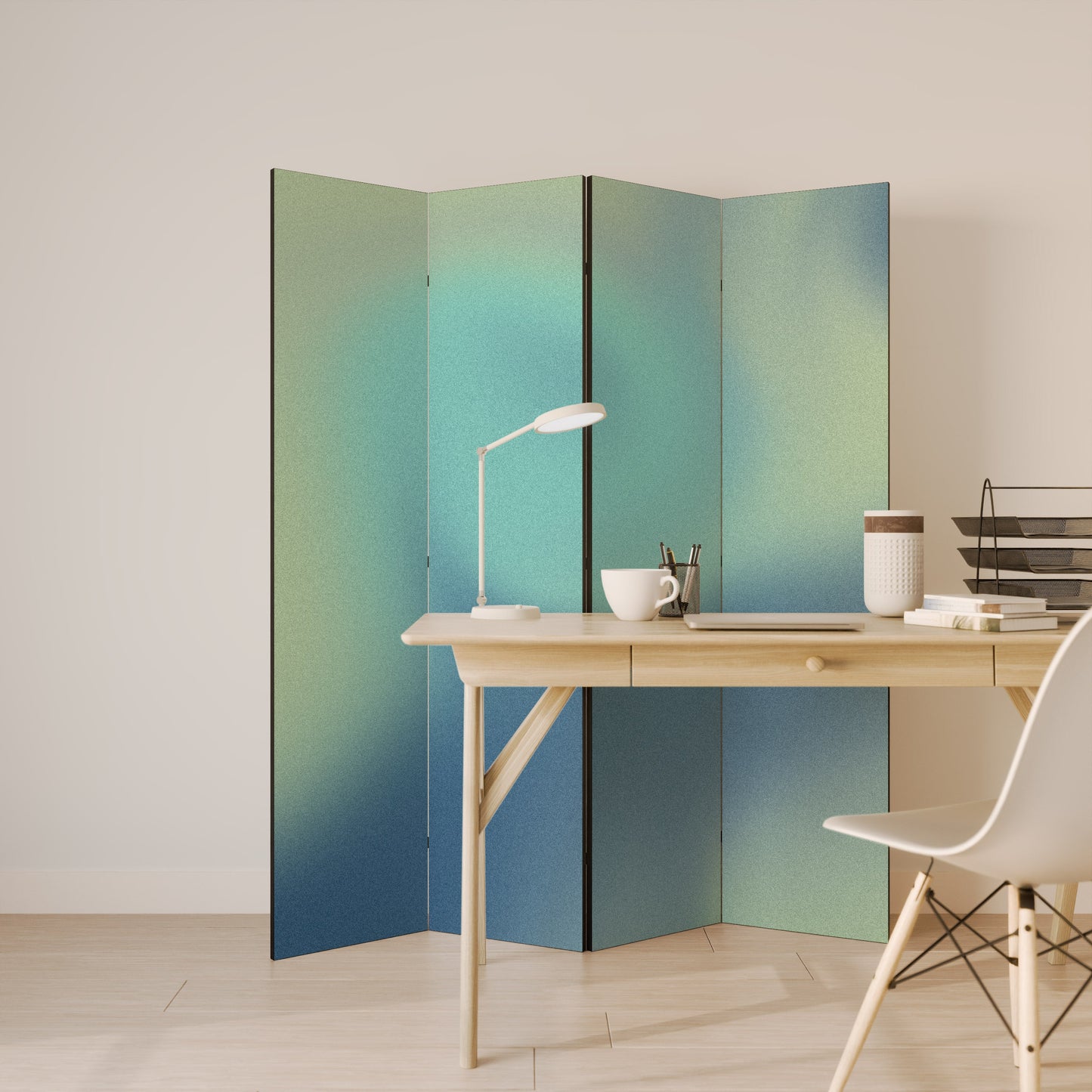 ETHEREAL SHADES UNVEILED Decorative 4-Panel Room Divider