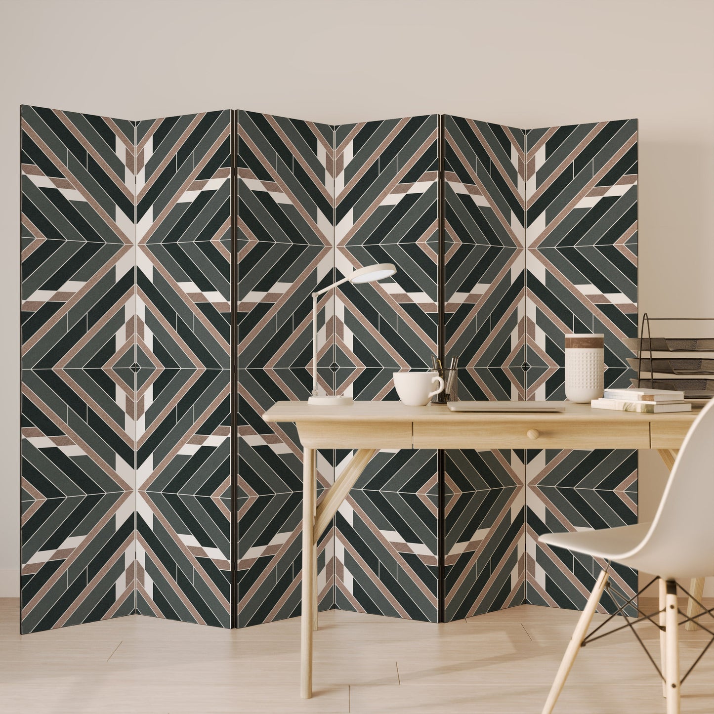 DIMENSION DELIGHTS Decorative 6-Panel Room Divider