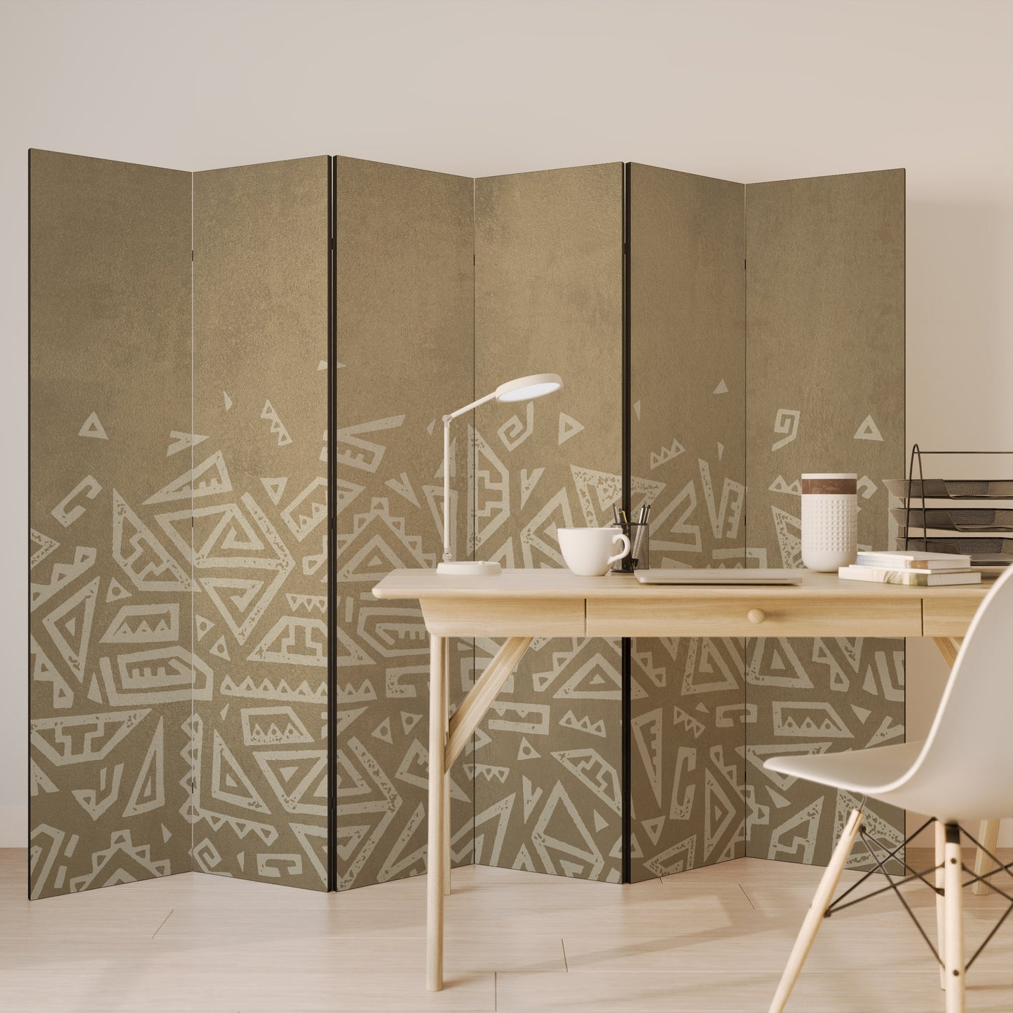 CULTURAL LAYERING Decorative 6-Panel Room Divider