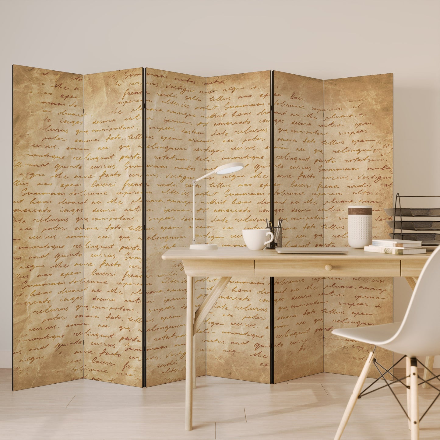 PAGES OF MEMORY Decorative 6-Panel Room Divider