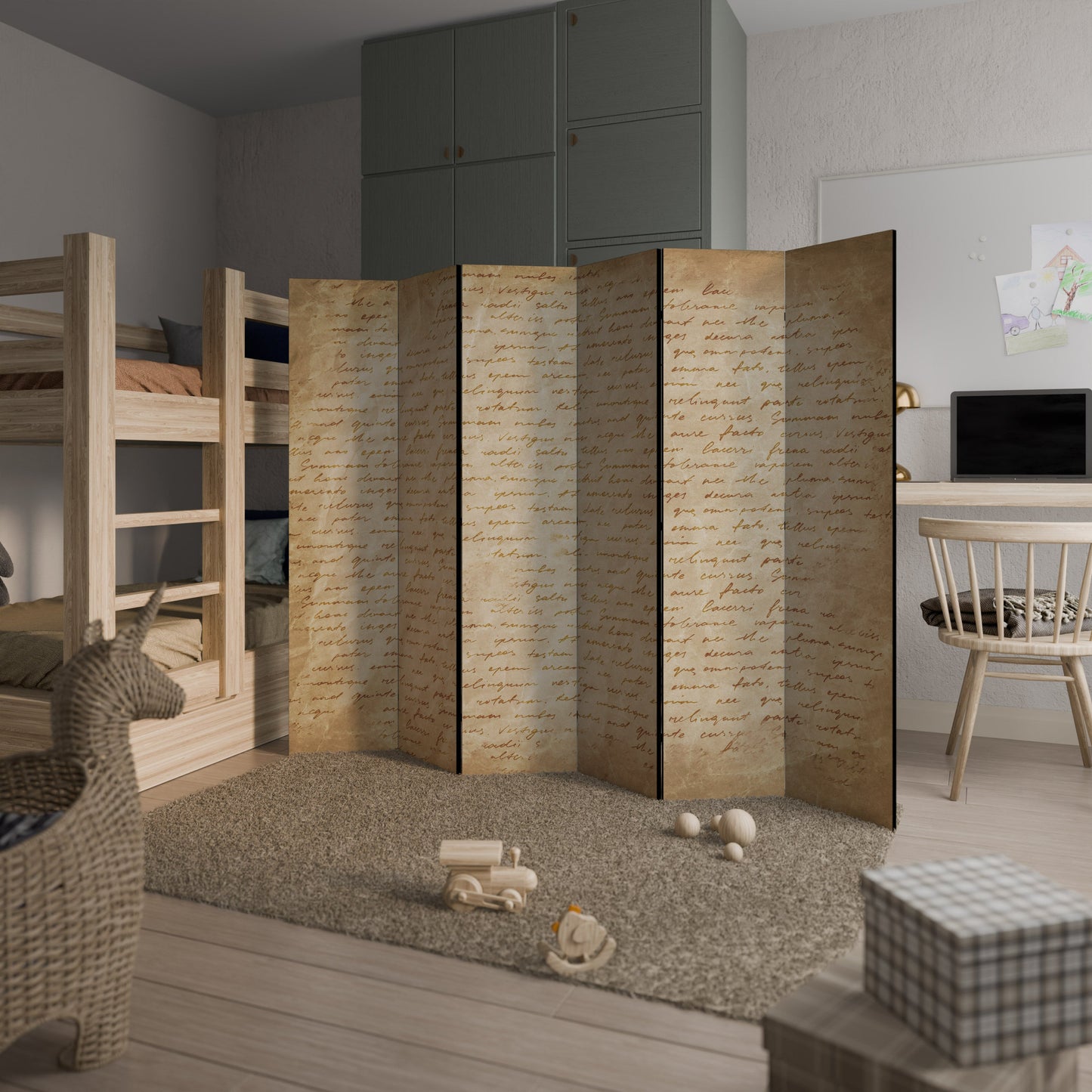 PAGES OF MEMORY Decorative 6-Panel Room Divider