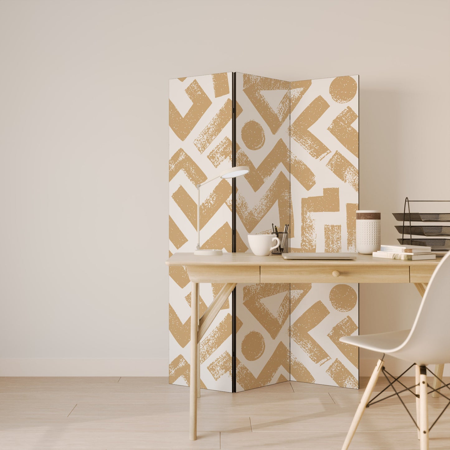 CLUSTER CRAFTS Dekorativ rumsavdelare med 3 paneler