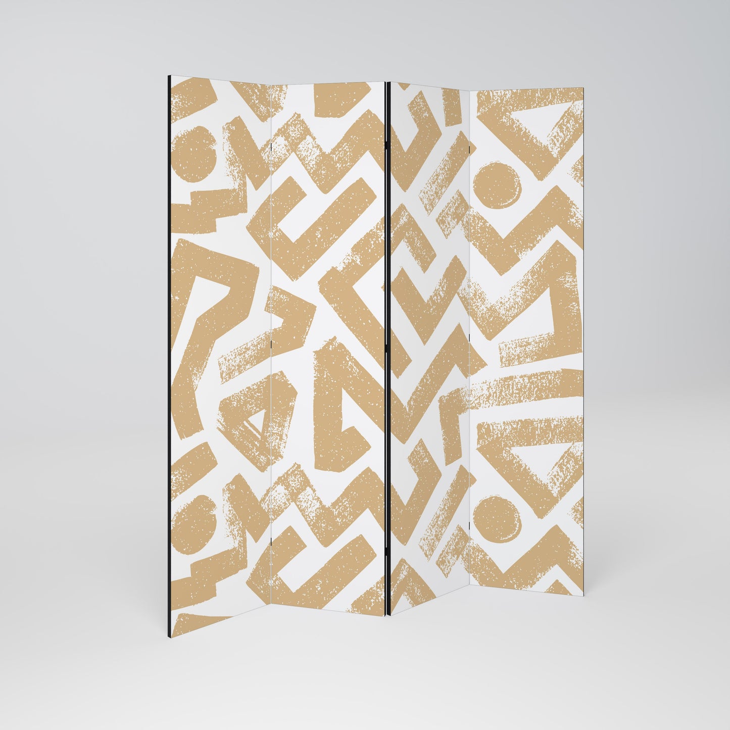 CLUSTER CRAFTS Decorative 4-Panel Room Divider