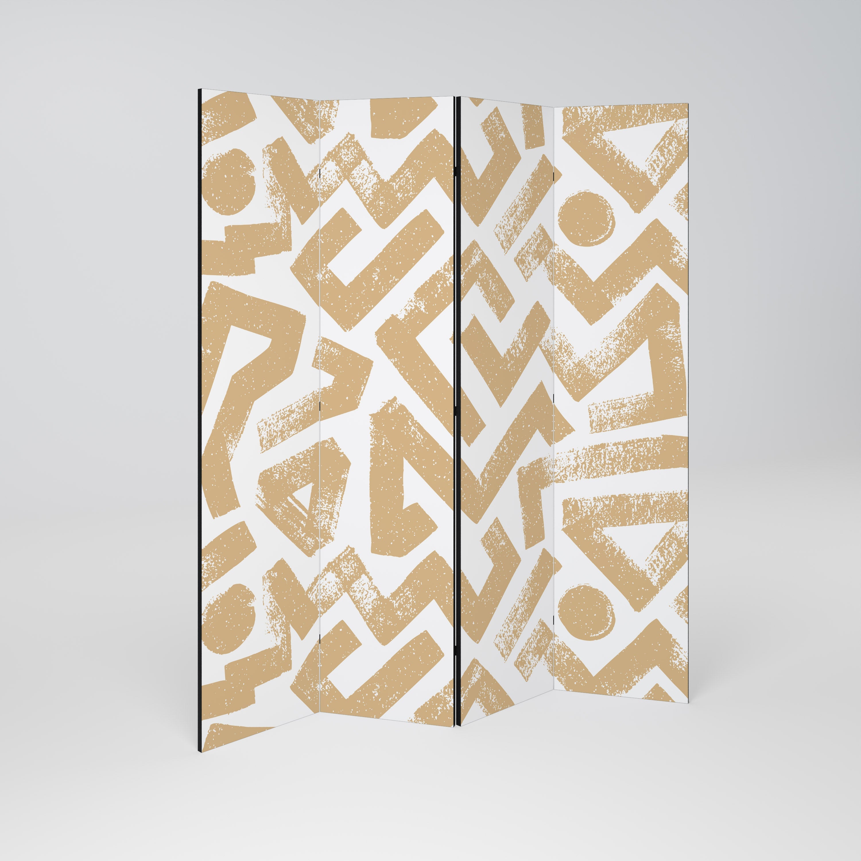 CLUSTER CRAFTS Decorative 4-Panel Room Divider
