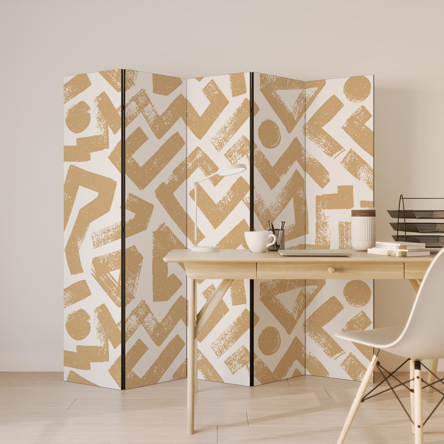 CLUSTER CRAFTS Decorative 5-Panel Room Divider