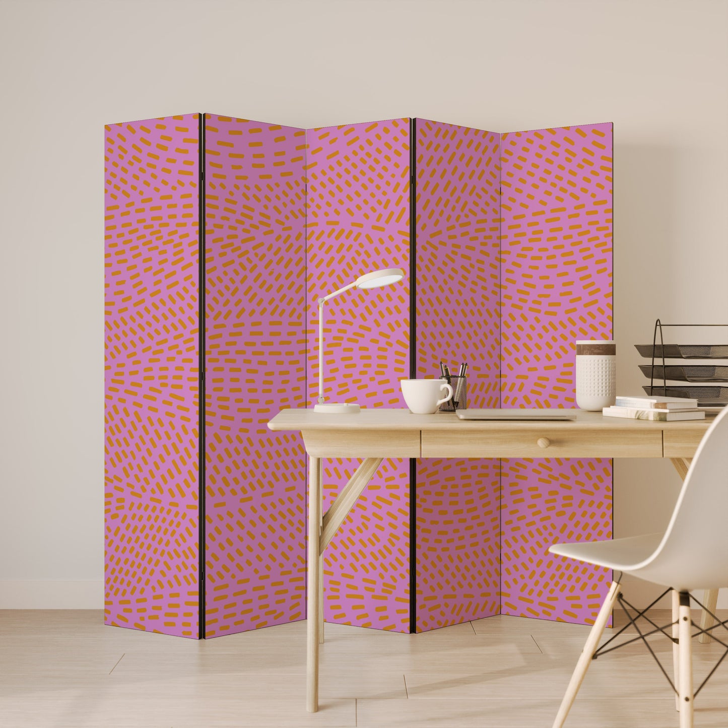 AZALEA SHREDS Decorative 5-Panel Room Divider