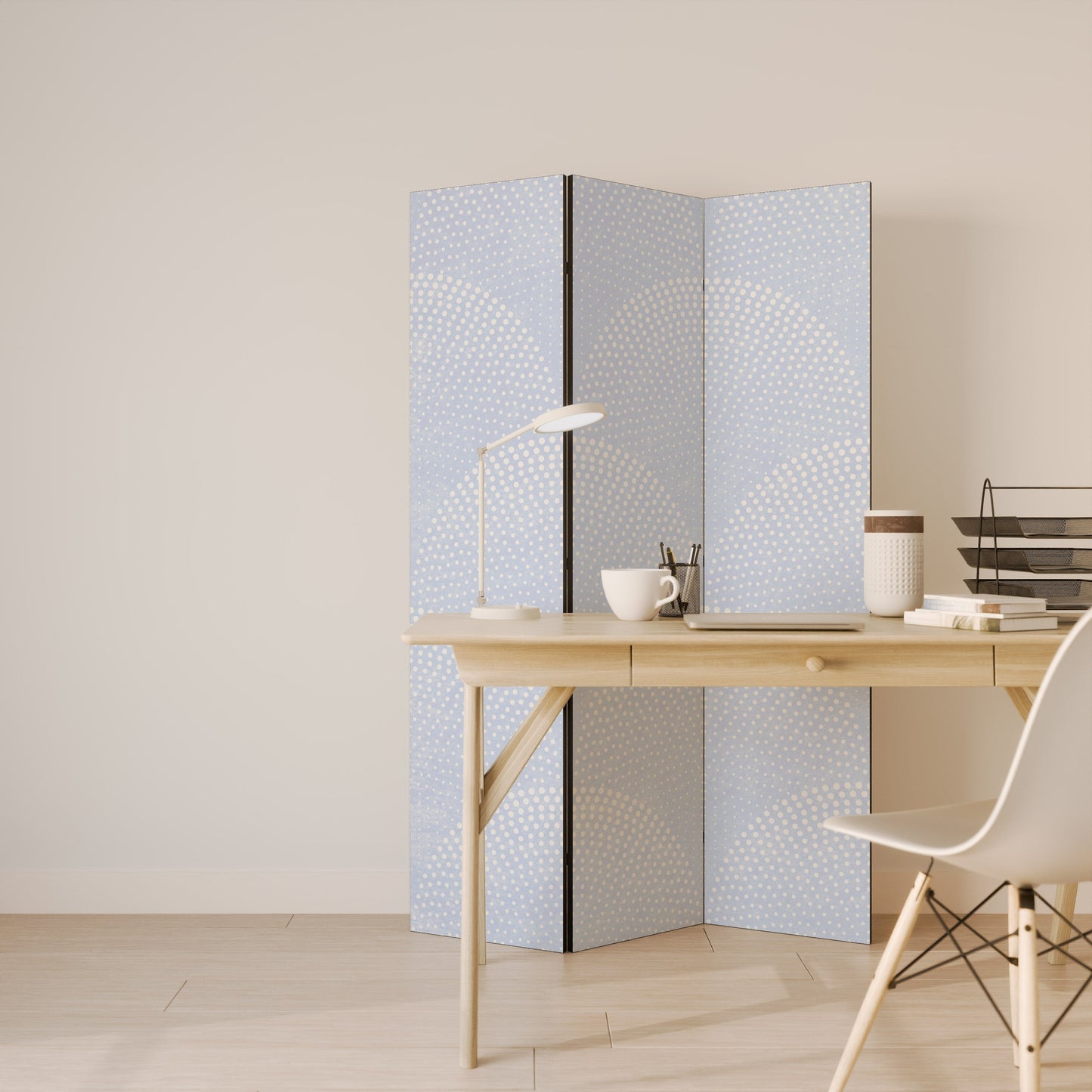 HARMONIOS CURVES DISPLAY Dekorativ rumsavdelare med 3 paneler