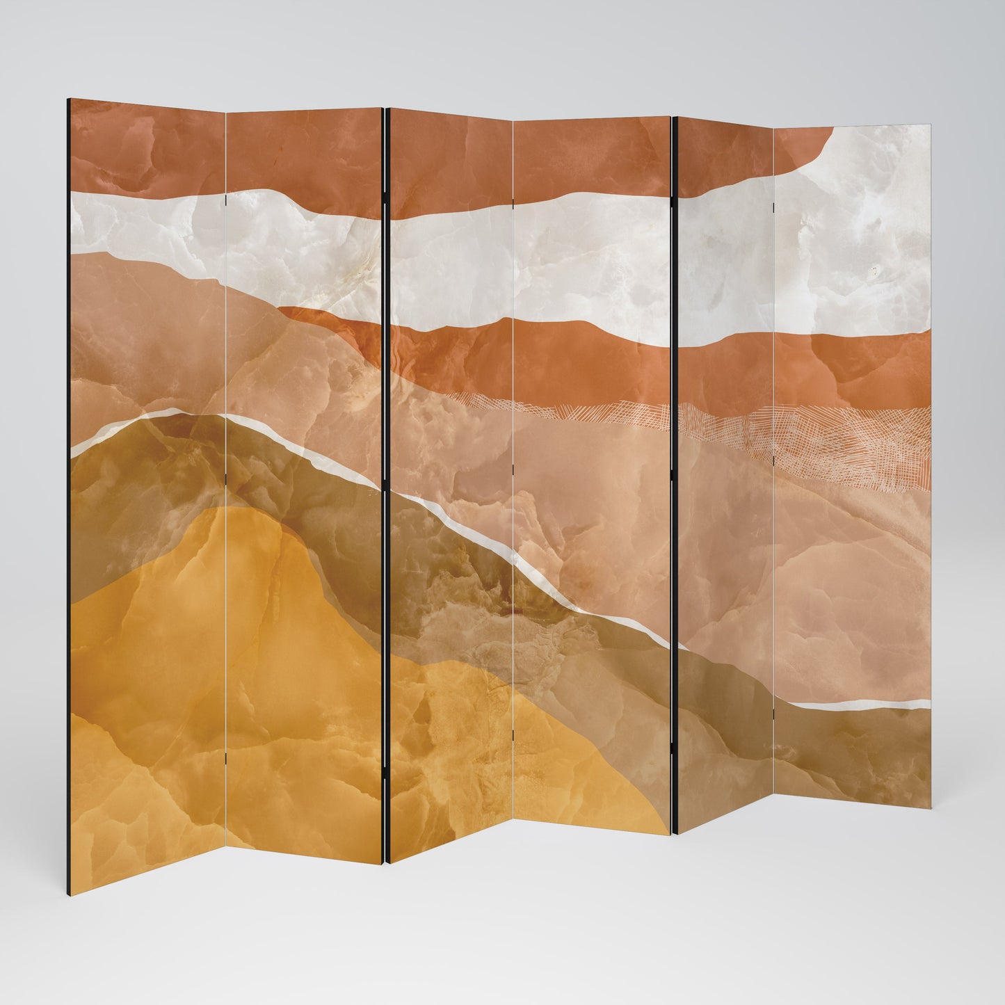 SANDHILLS SPLENDOUR Decorative 6-Panel Room Divider
