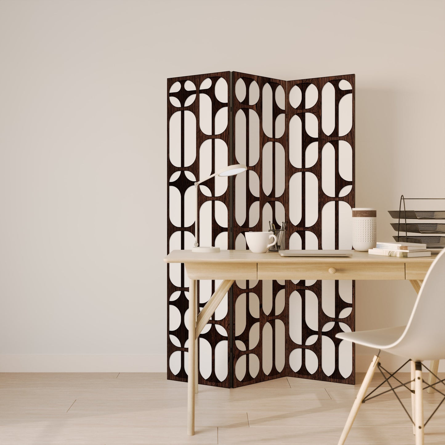 ARTISTIC SPACE HARMONY Dekorativ rumsavdelare med 3 paneler