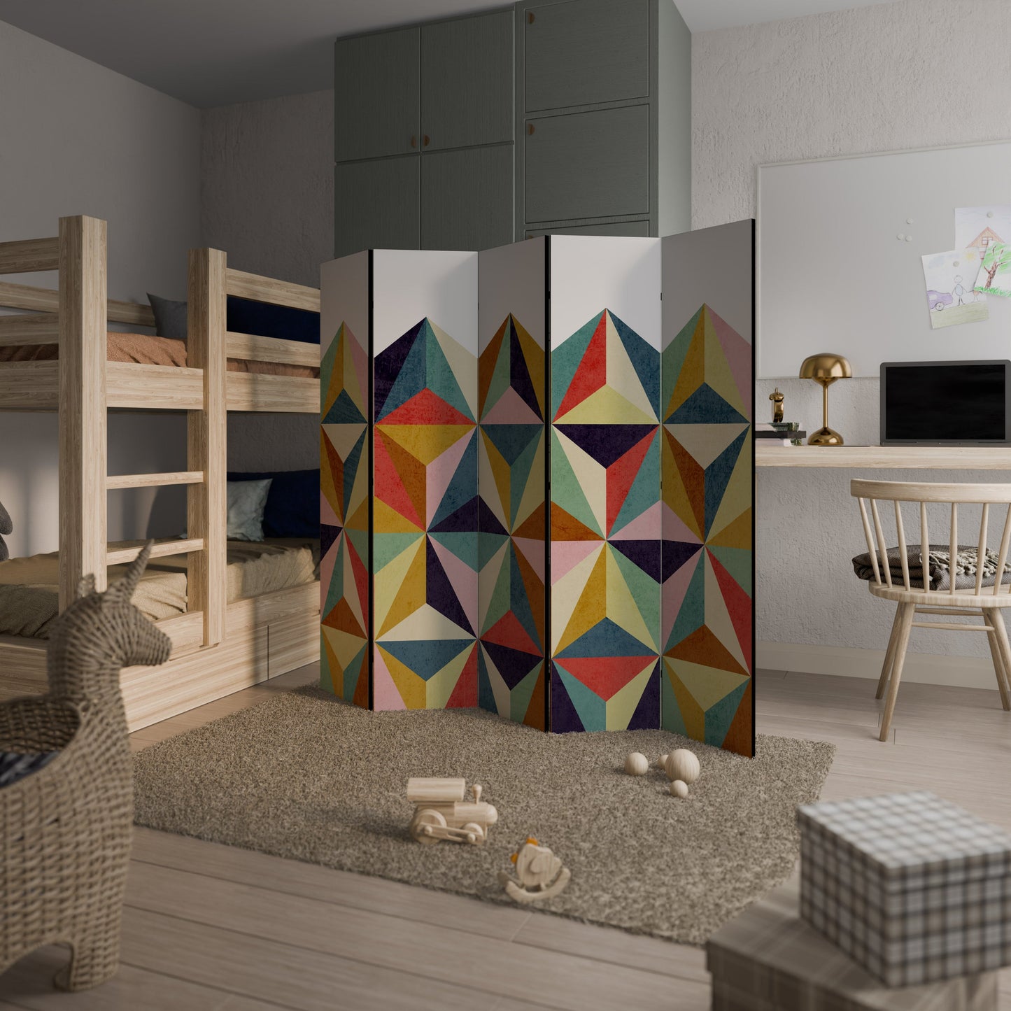 TESSELATE TREASURES Decorative 5-Panel Room Divider