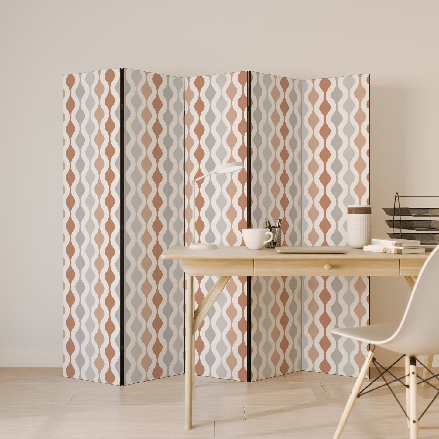 HAZY NOSTALGIA Decorative 5-Panel Room Divider
