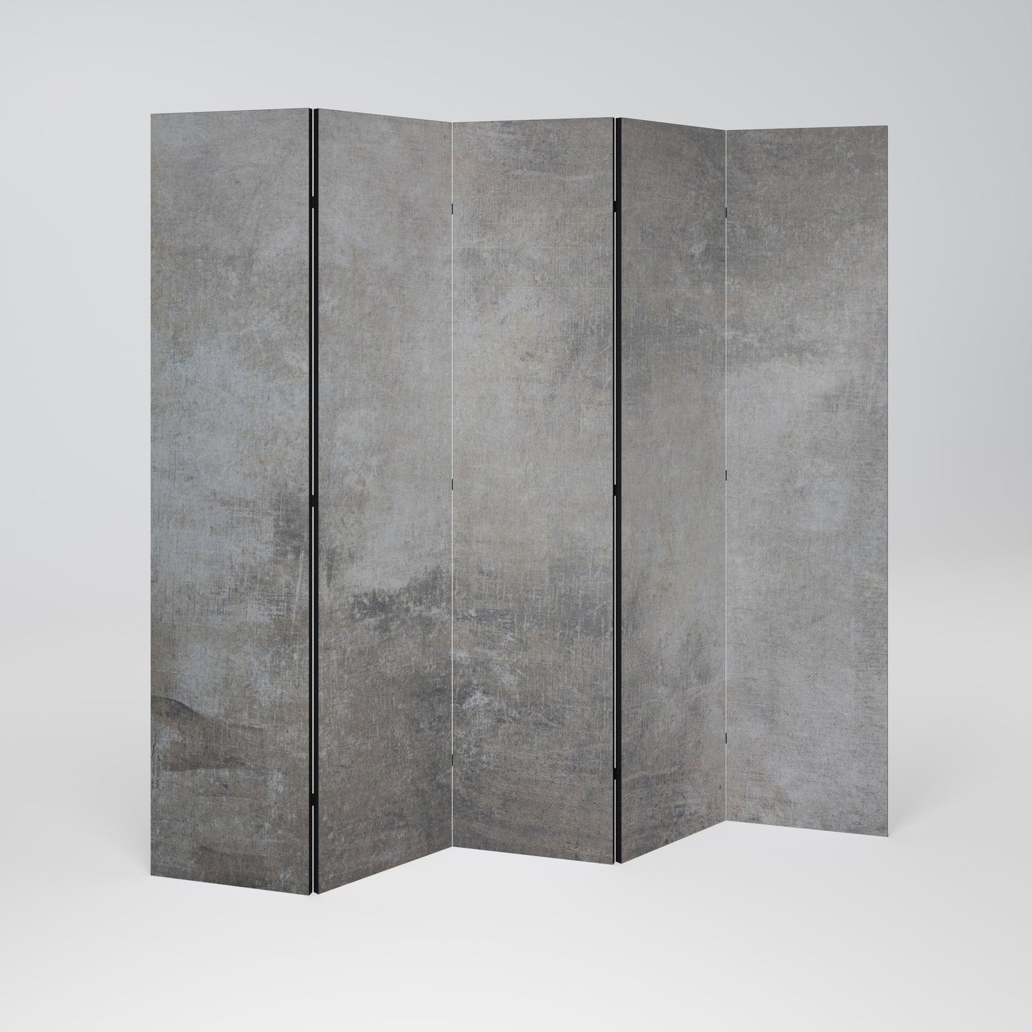 CONCRETE WALL Decorative 5-Panel Room Divider