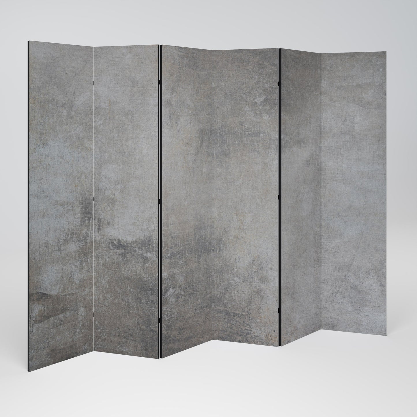 CONCRETE WALL Decorative 6-Panel Room Divider