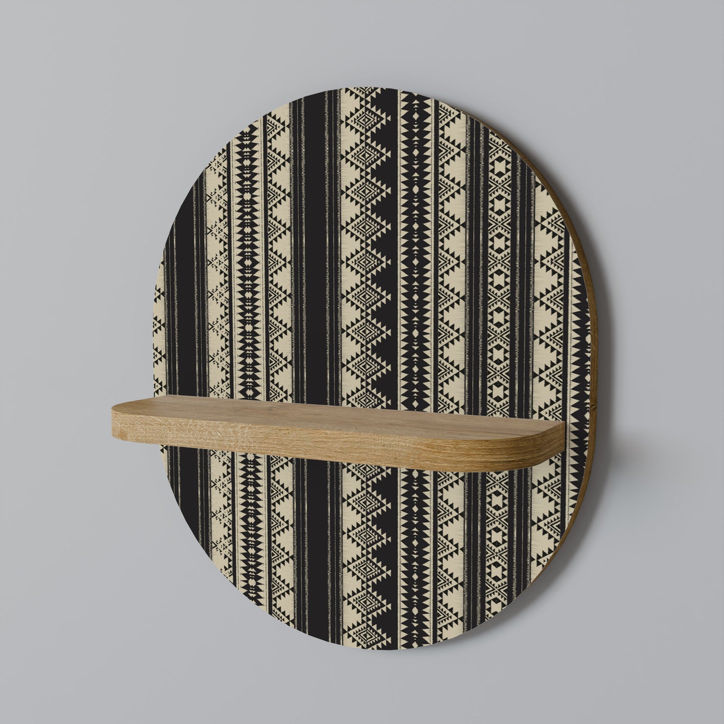 AZTEC Oval Art Hylla I Ekeffekt