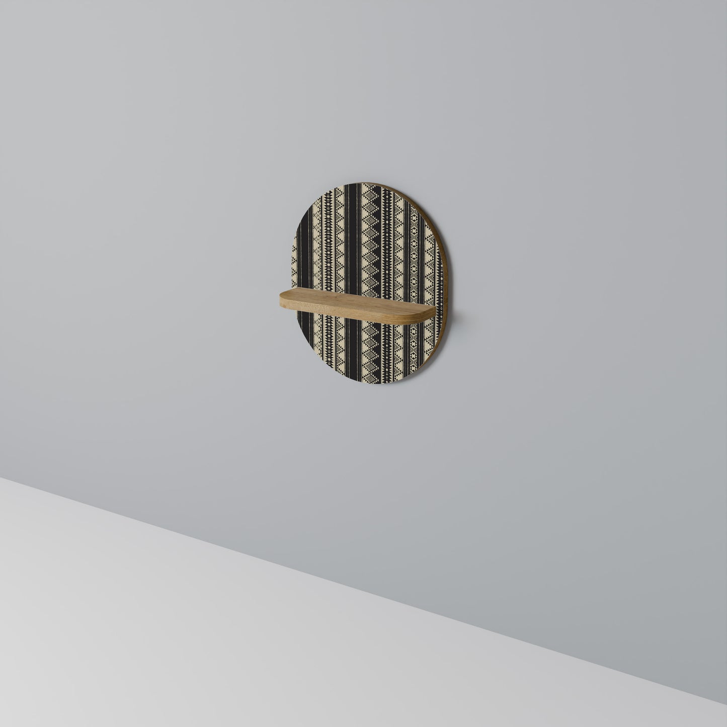 AZTEC Oval Art Hylla I Ekeffekt