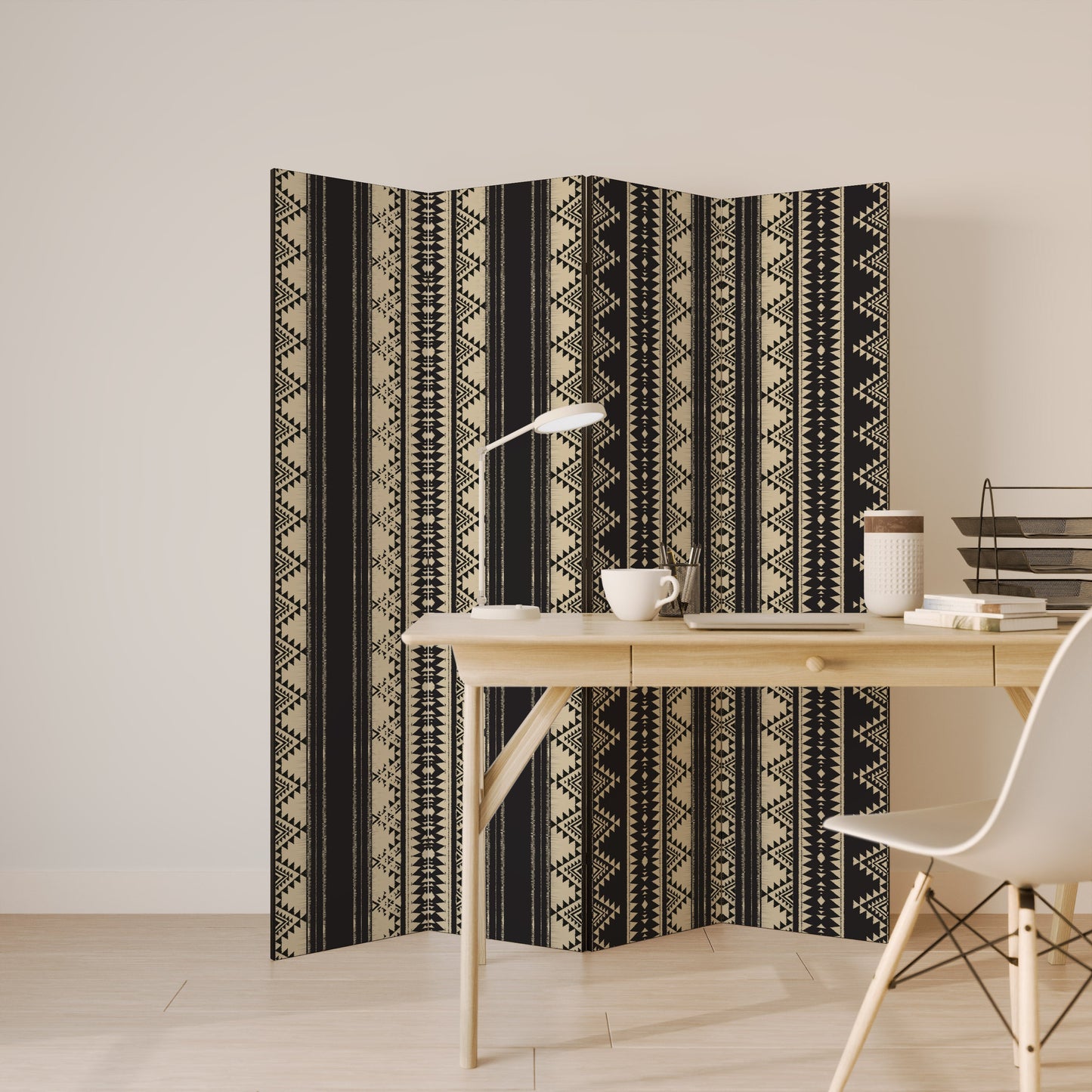 AZTEC Decorative 4-Panel Room Divider