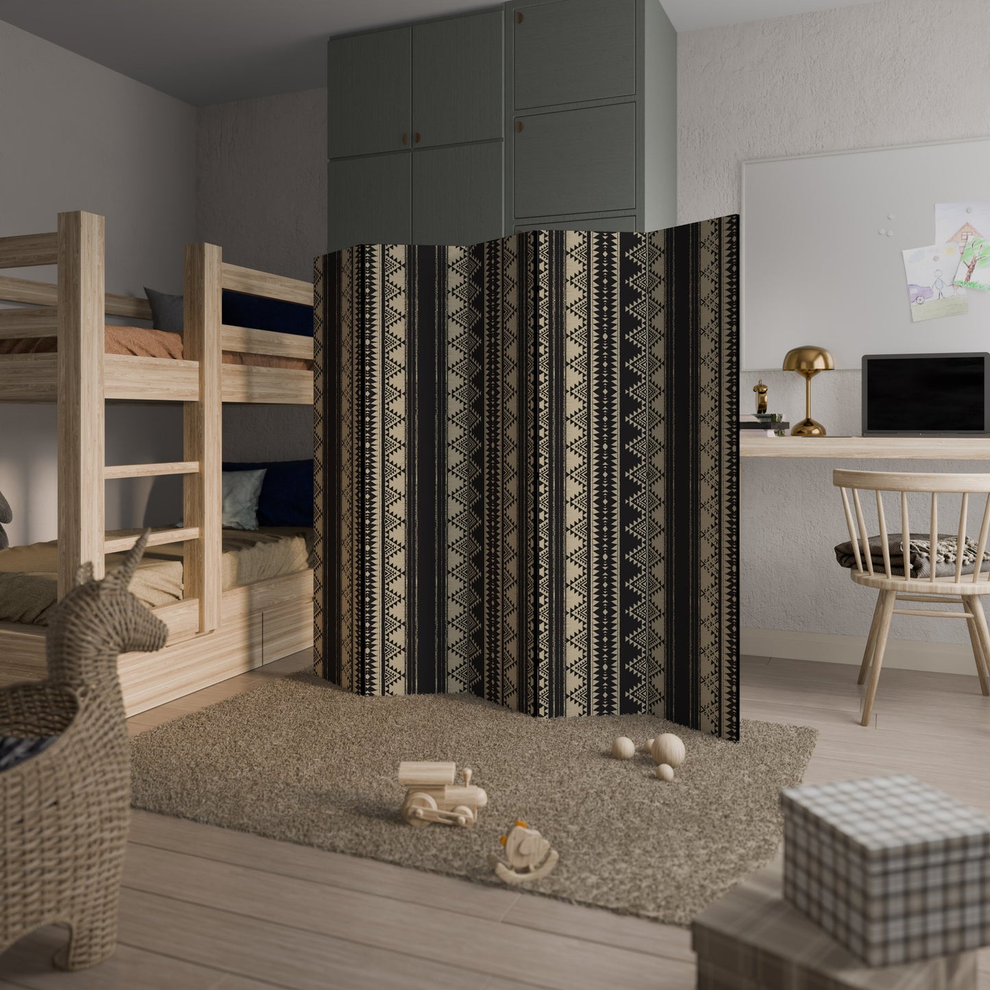 AZTEC Decorative 5-Panel Room Divider
