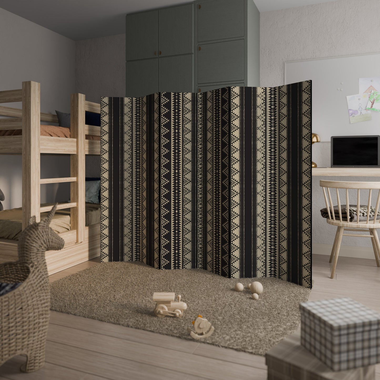 AZTEC Decorative 6-Panel Room Divider