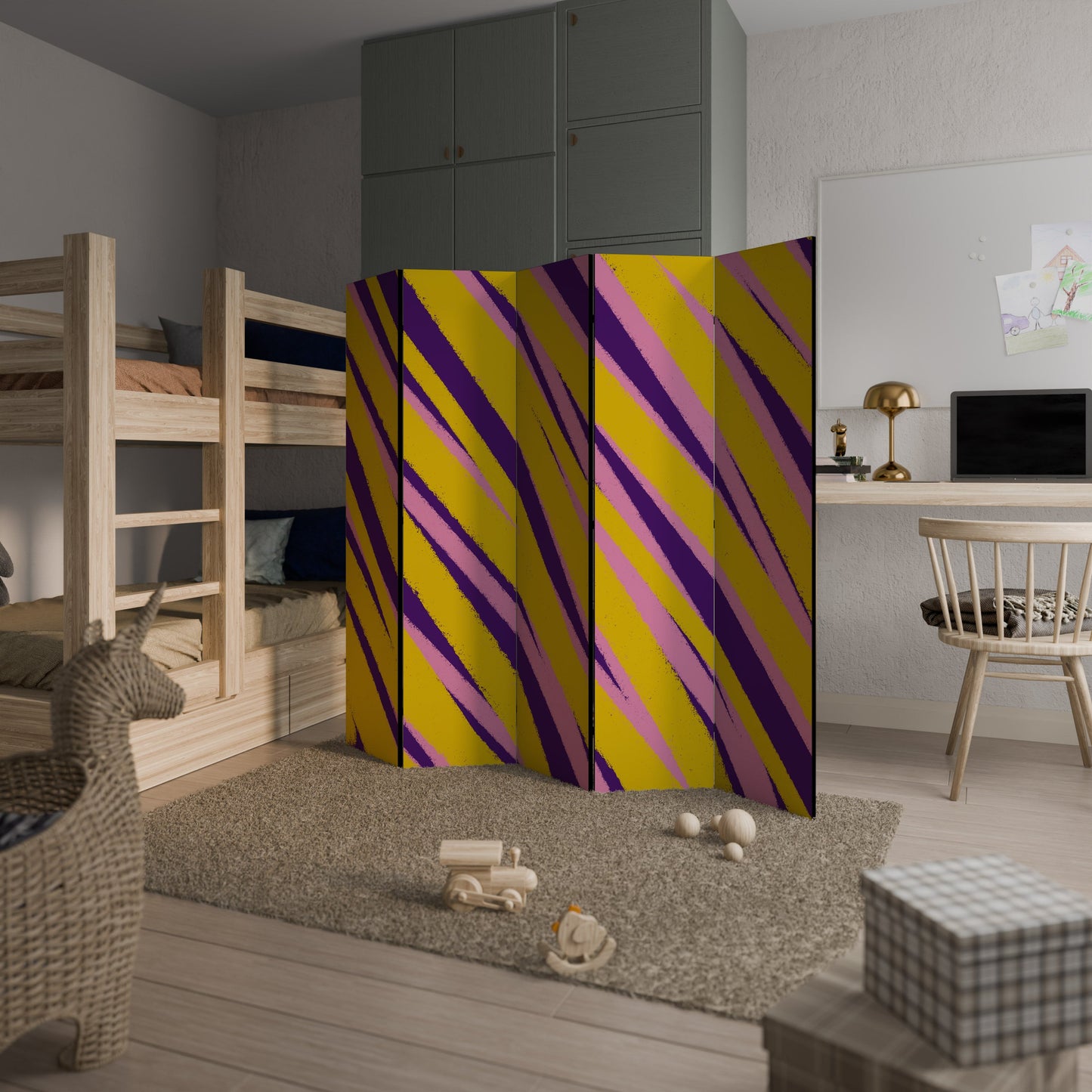 DREAMS COME TRUE Decorative 5-Panel Room Divider