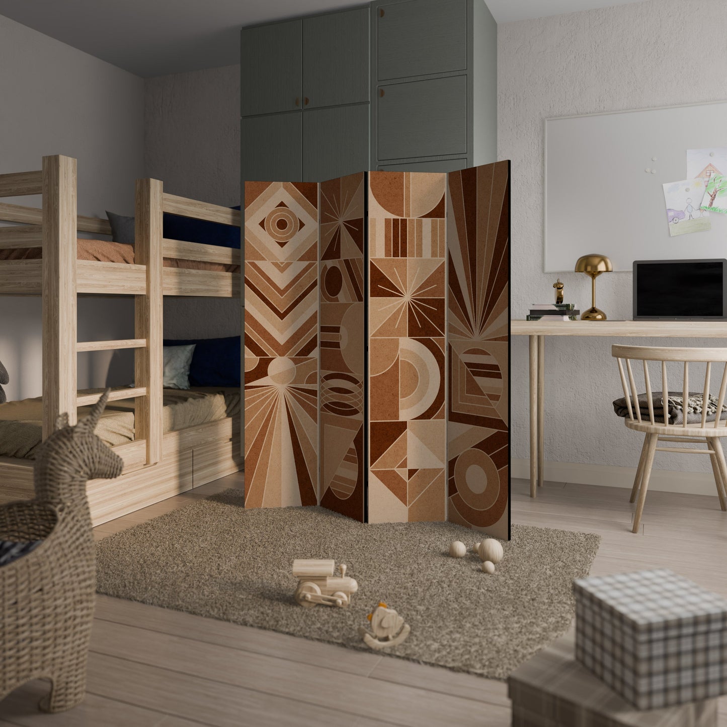 PRISM MOSAIC Dekorativ rumsavdelare med 4 paneler