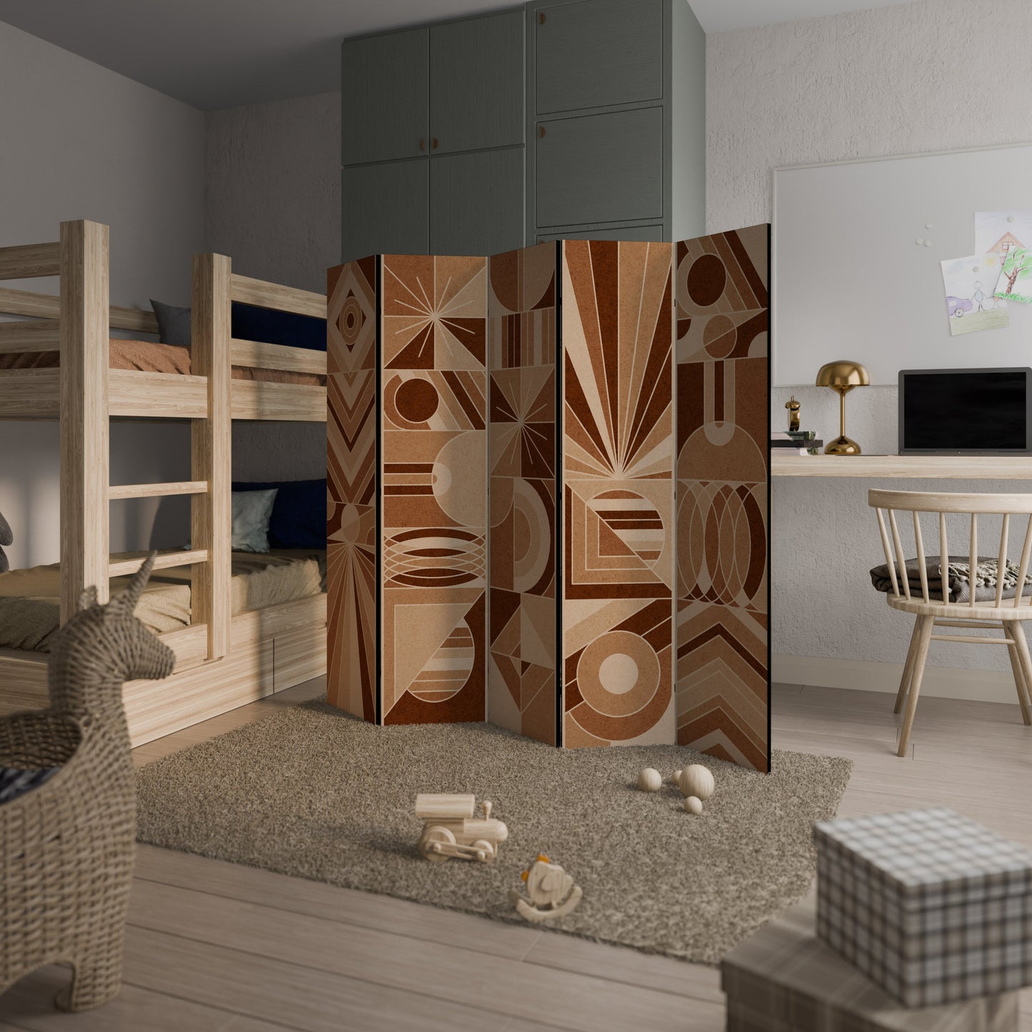 PRISM MOSAIC Decorative 5-Panel Room Divider