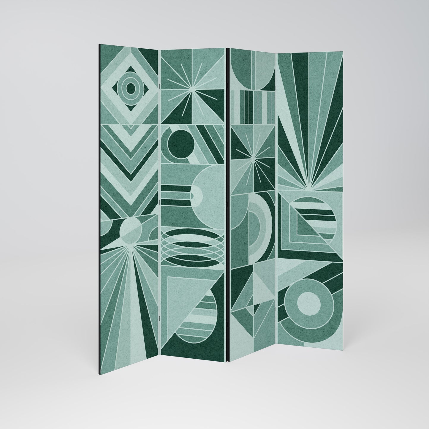 HARMONIC GRID Decorative 4-Panel Room Divider