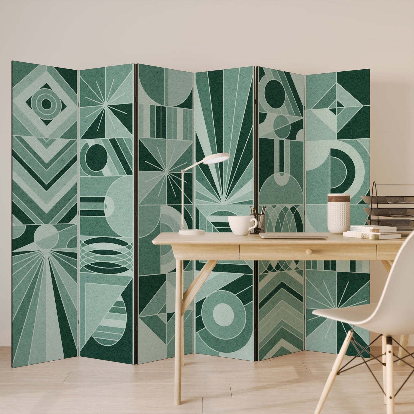 HARMONIC GRID Decorative 6-Panel Room Divider