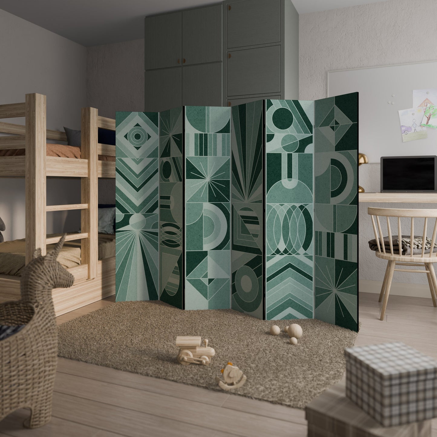 HARMONIC GRID Decorative 6-Panel Room Divider