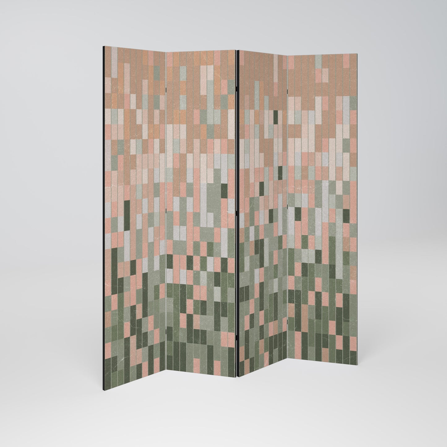 BUILDING THE FUTURE Decorative 4-Panel Room Divider