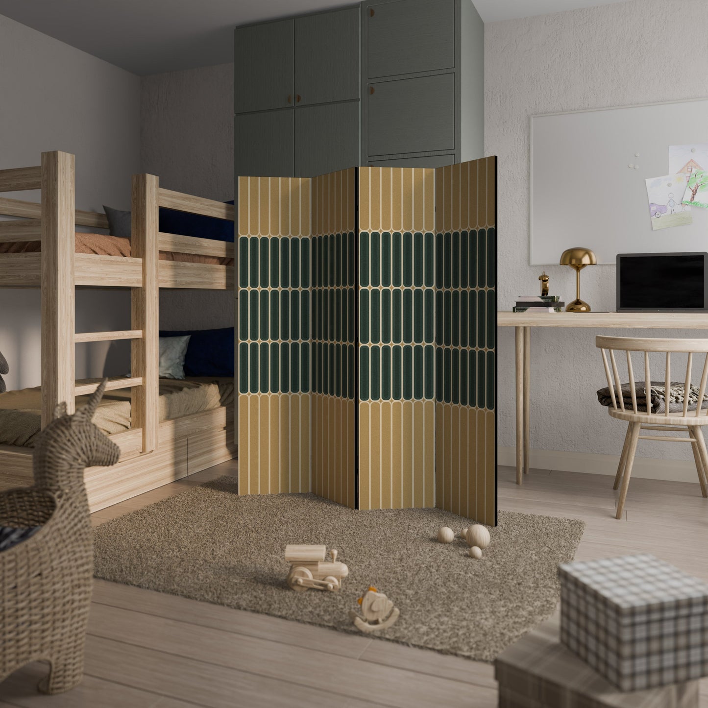 ILUSION GATE Dekorativ rumsavdelare med 4 paneler