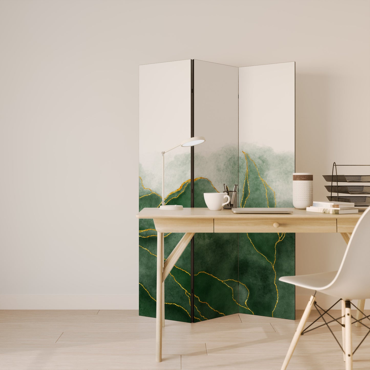 EXPENSIVE NATURE Dekorativ rumsavdelare med 3 paneler