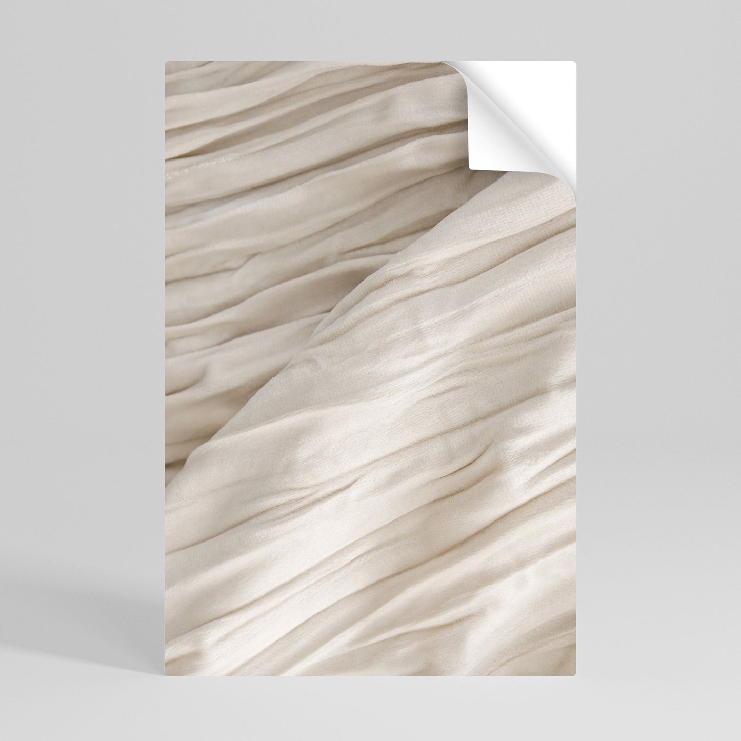 SERENE FOLDS Peel and Stick Vertical Poster