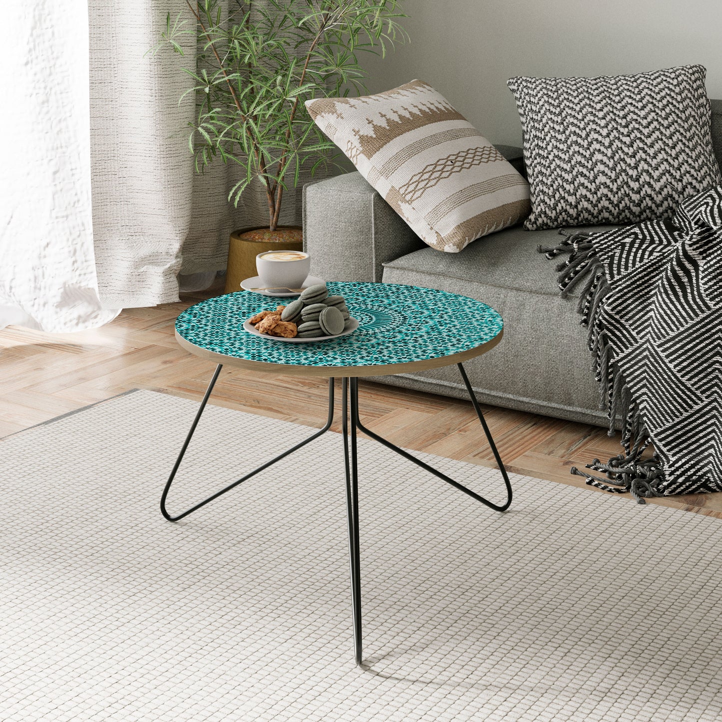 MOROCCAN TURQUOISE Small Coffee Table