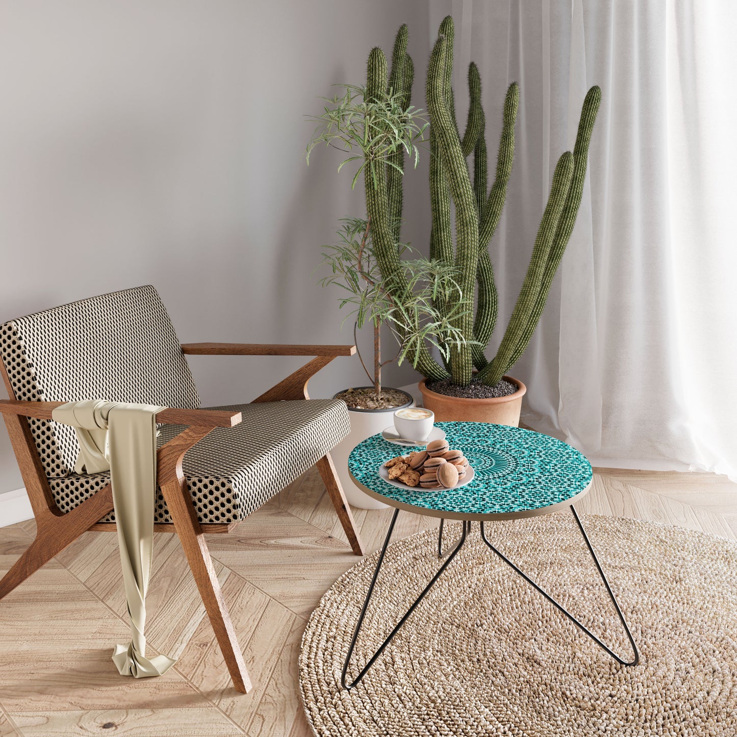 MOROCCAN TURQUOISE Small Coffee Table