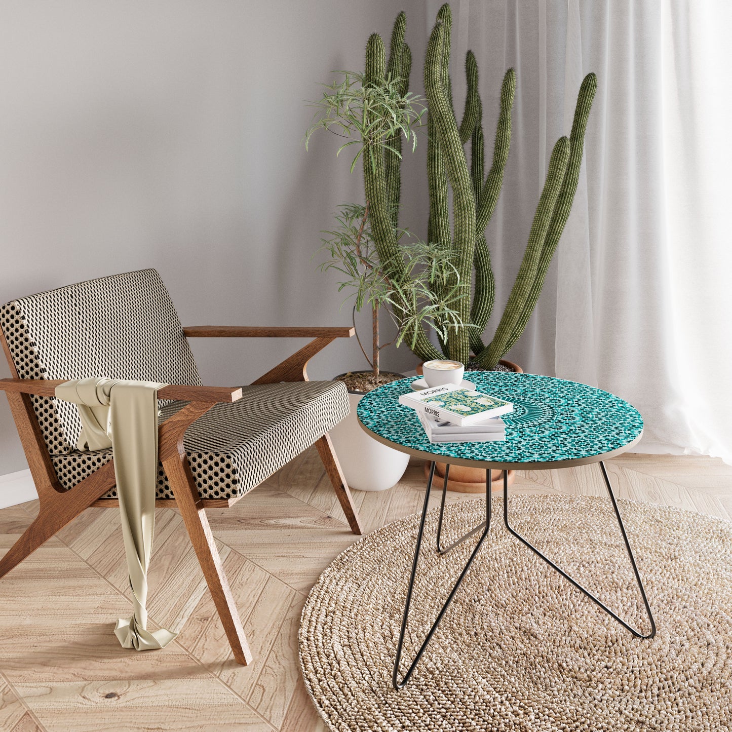 MOROCCAN TURQUOISE Large Coffee Table