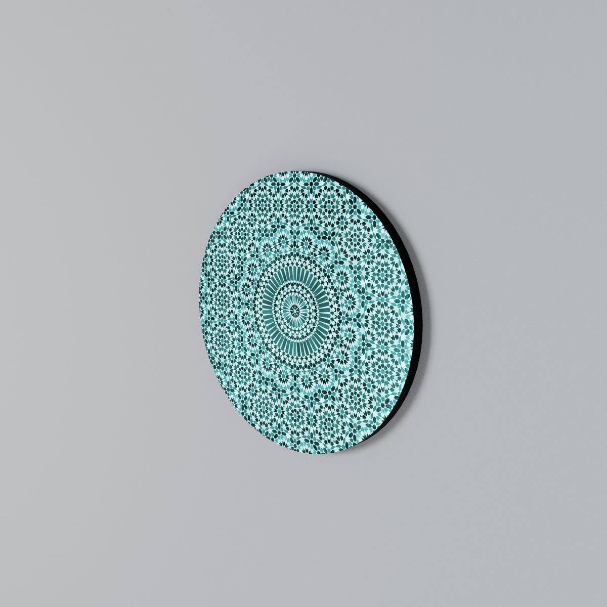 MOROCCAN TURQUOISE Rund väggdekor