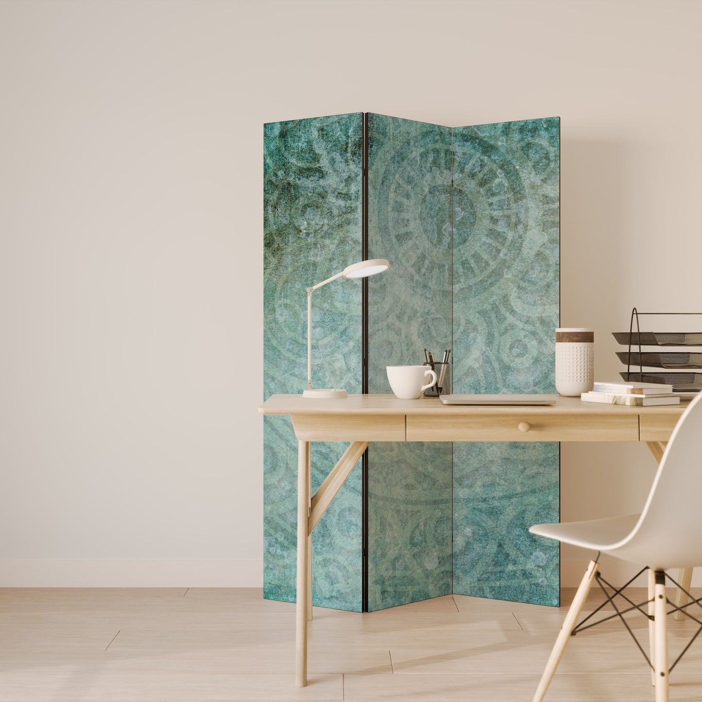 TIDLÖS TEXTURAL TIDE Dekorativ 3-Panel Rumsavdelare