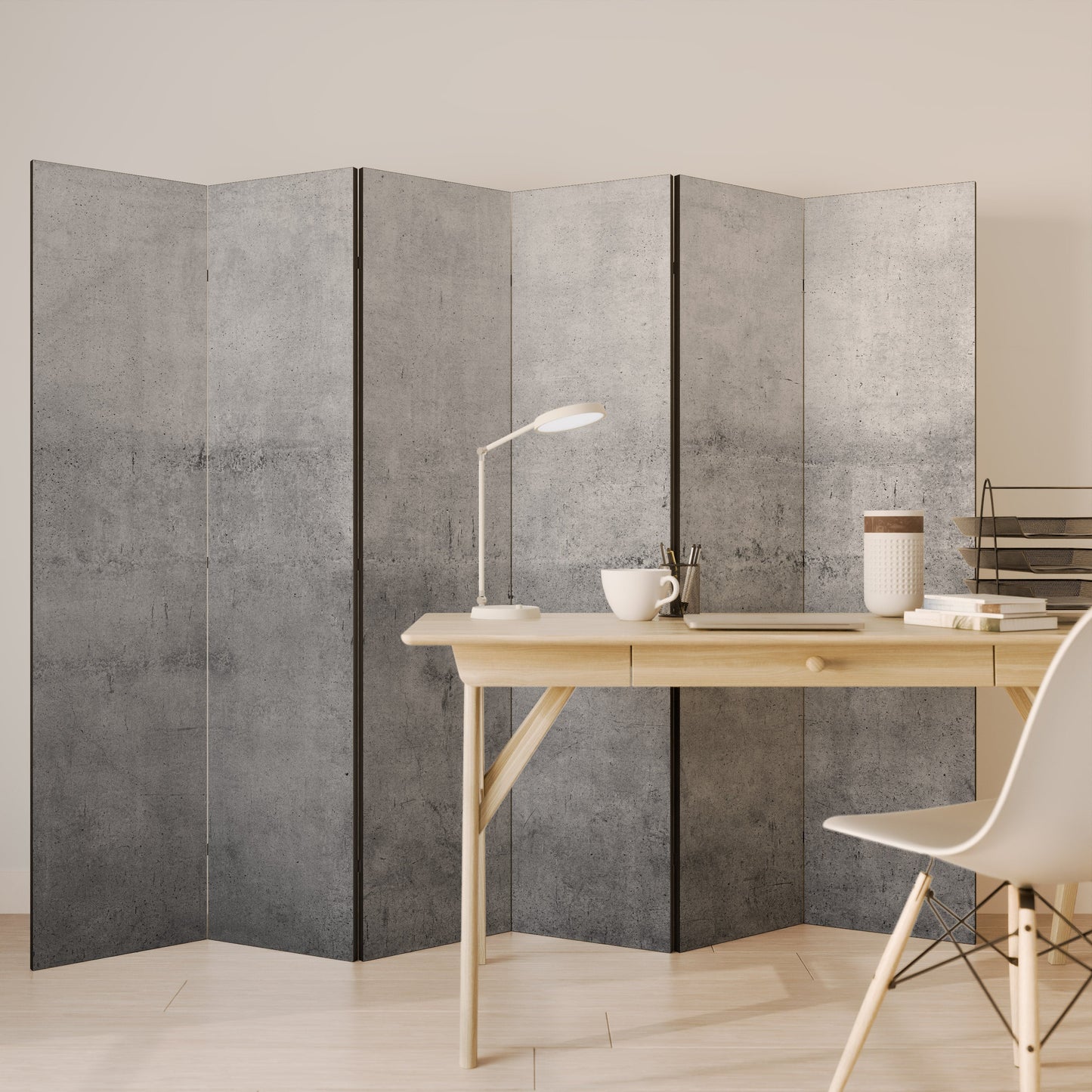 SUBTLE SHADOWS DISPLAY Decorative 6-Panel Room Divider