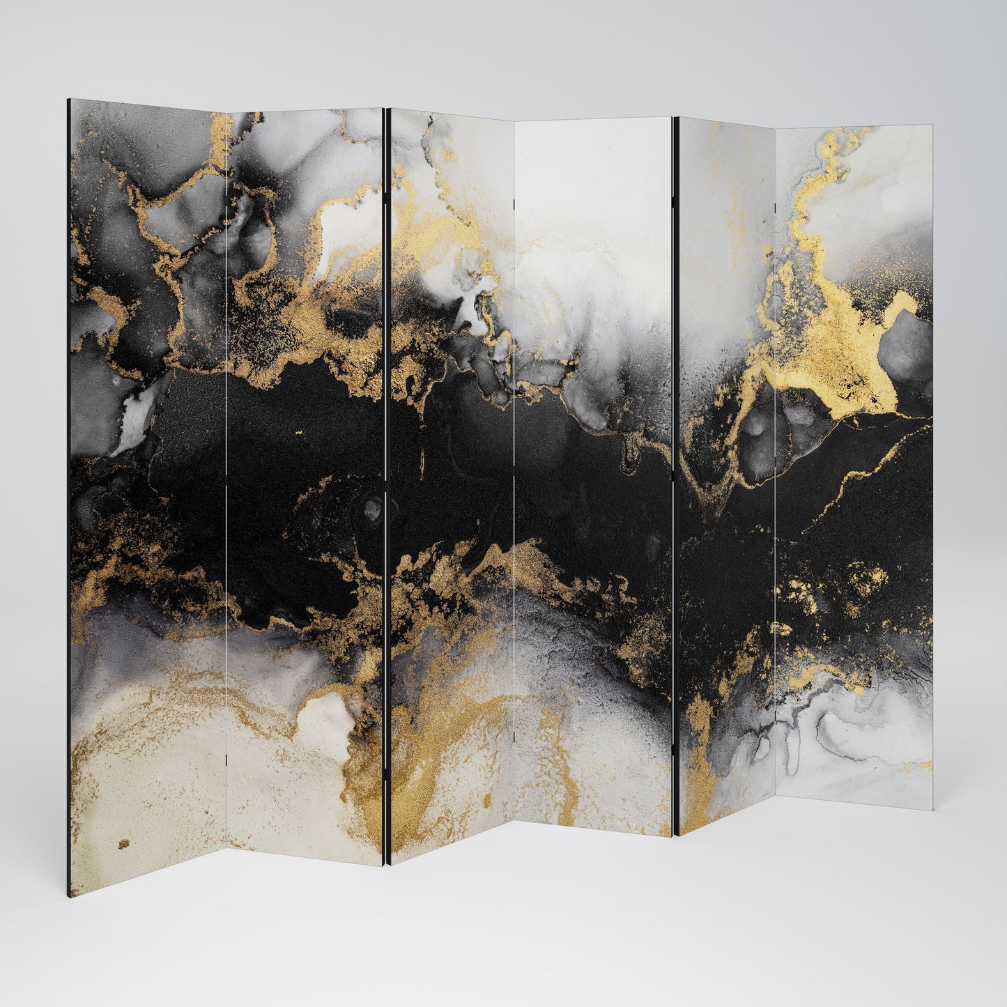 MARBLE OF TOMMORROW Decorative 6-Panel Room Divider