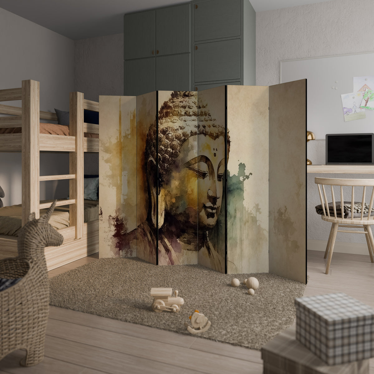 TRANQUIL BUDDHA WHISPERS Rumsavdelare 6 paneler