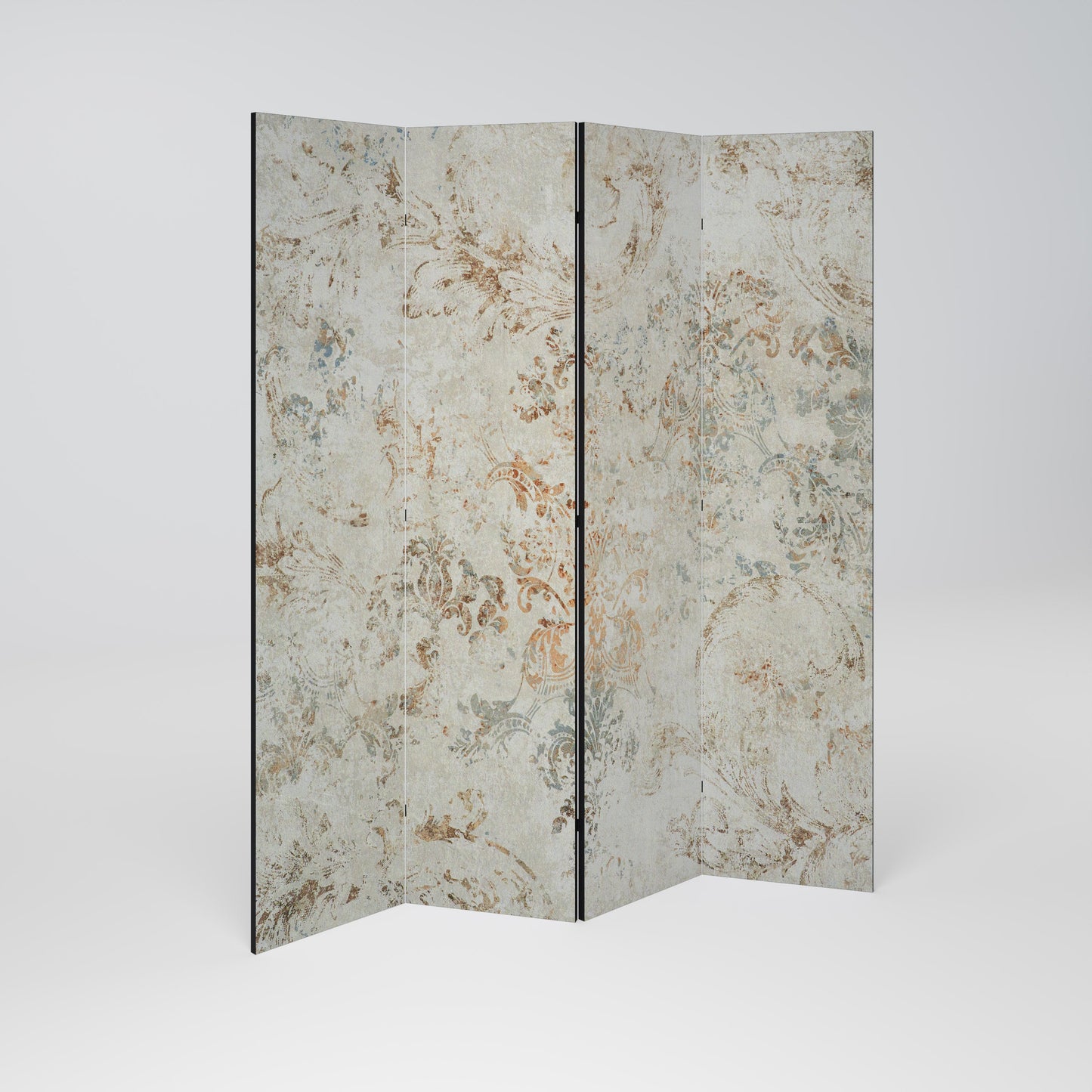 Dekorativ rumsavdelare med 4 paneler FADED ELEGANCE