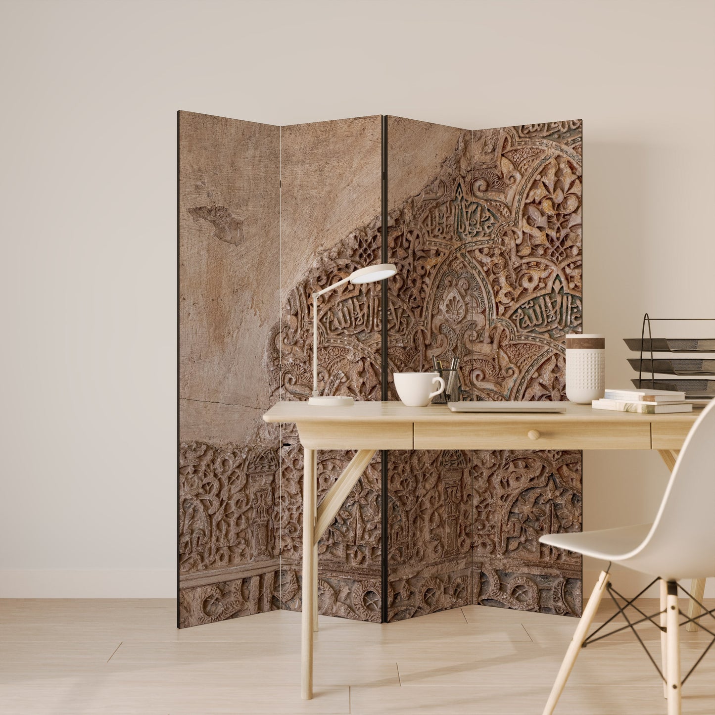 ARABESQUE WHISPERS Dekorativ rumsavdelare med 4 paneler