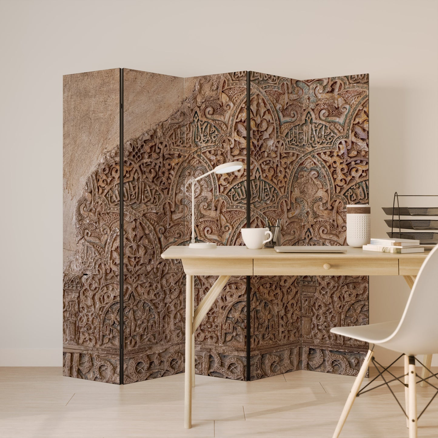 ARABESQUE WHISPERS Decorative 5-Panel Room Divider
