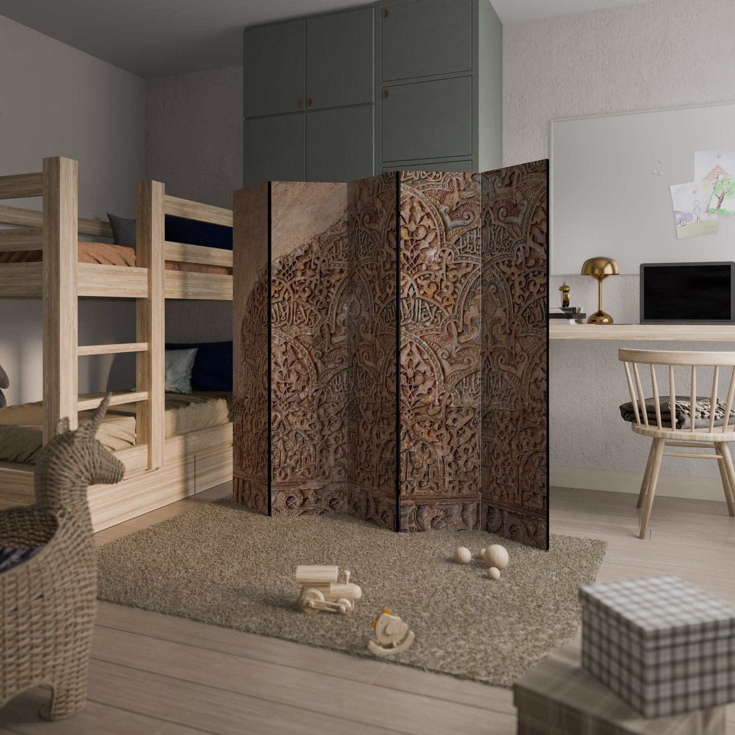 ARABESQUE WHISPERS Decorative 5-Panel Room Divider
