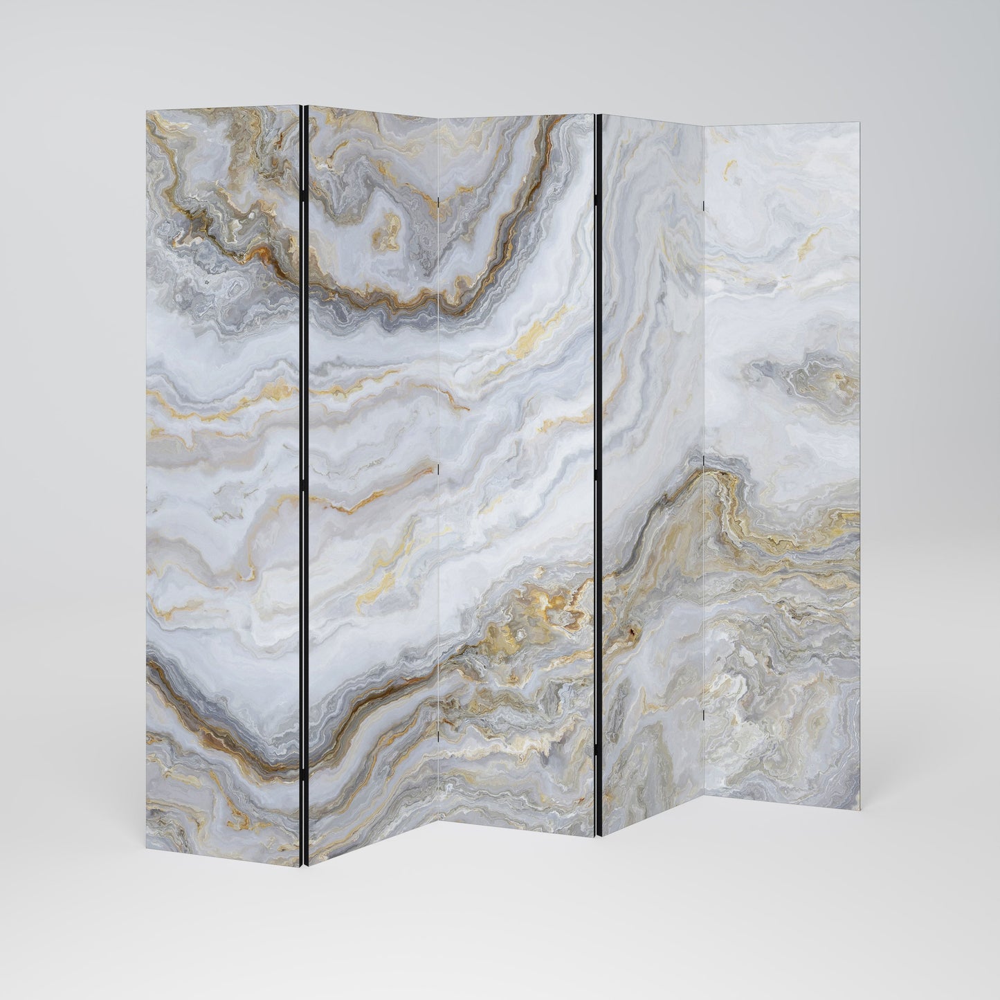 GOLDEN RIDGES Decorative 5-Panel Room Divider