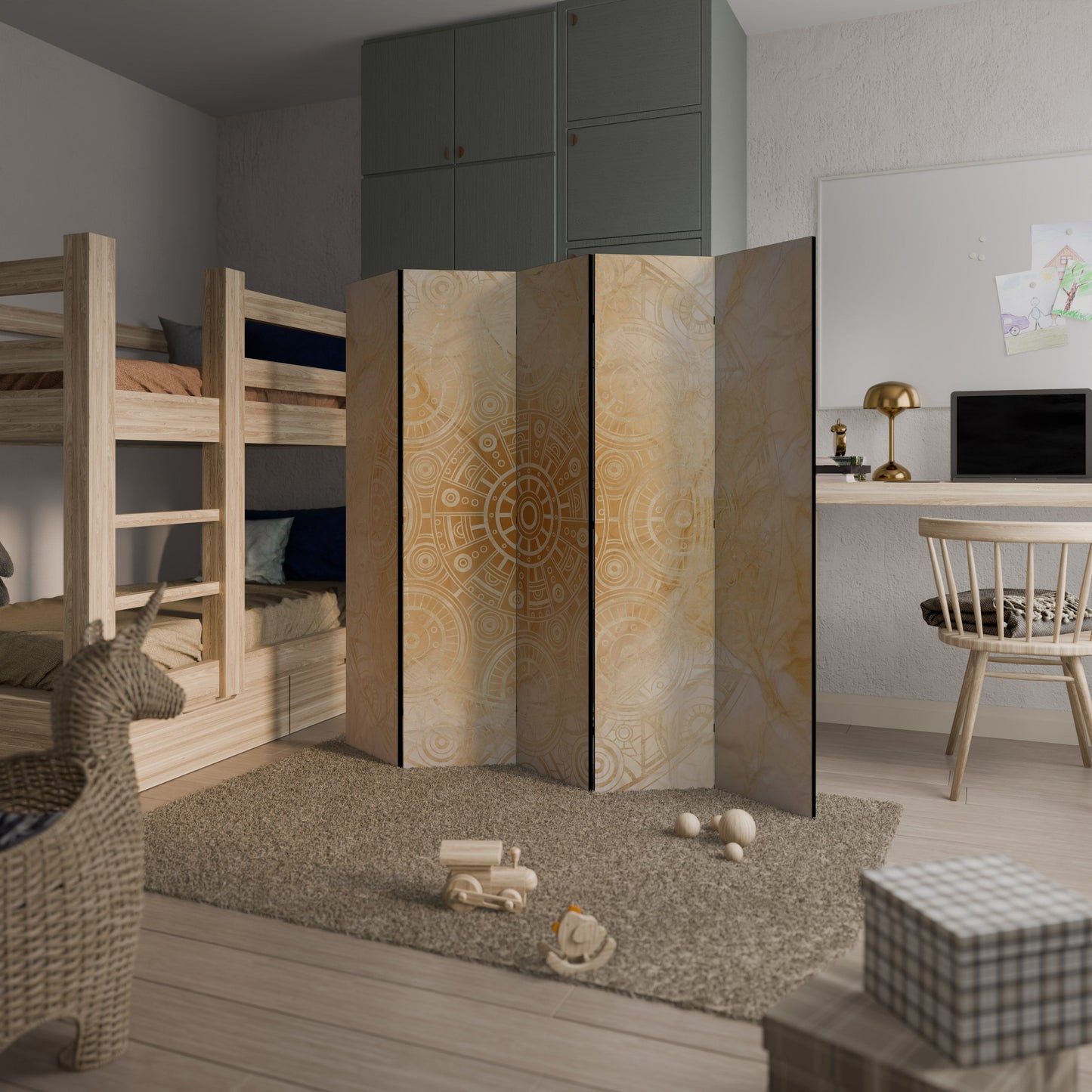UNTOLD MYSTERIES Decorative 5-Panel Room Divider