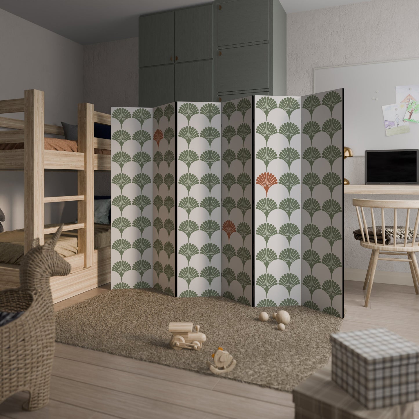 VIVID VALOR Decorative 6-Panel Room Divider