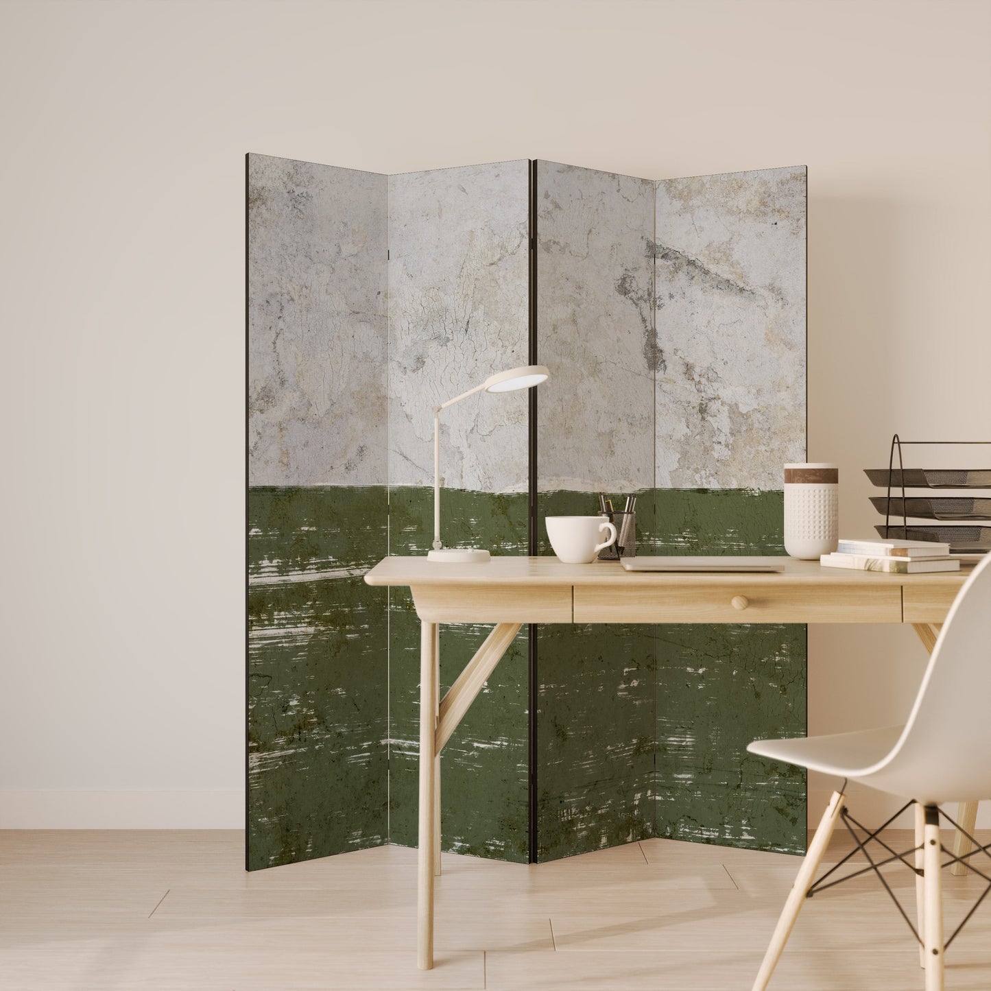 RUSTISK RADIANCE MONTERAD Dekorativ rumsavdelare med 4 paneler
