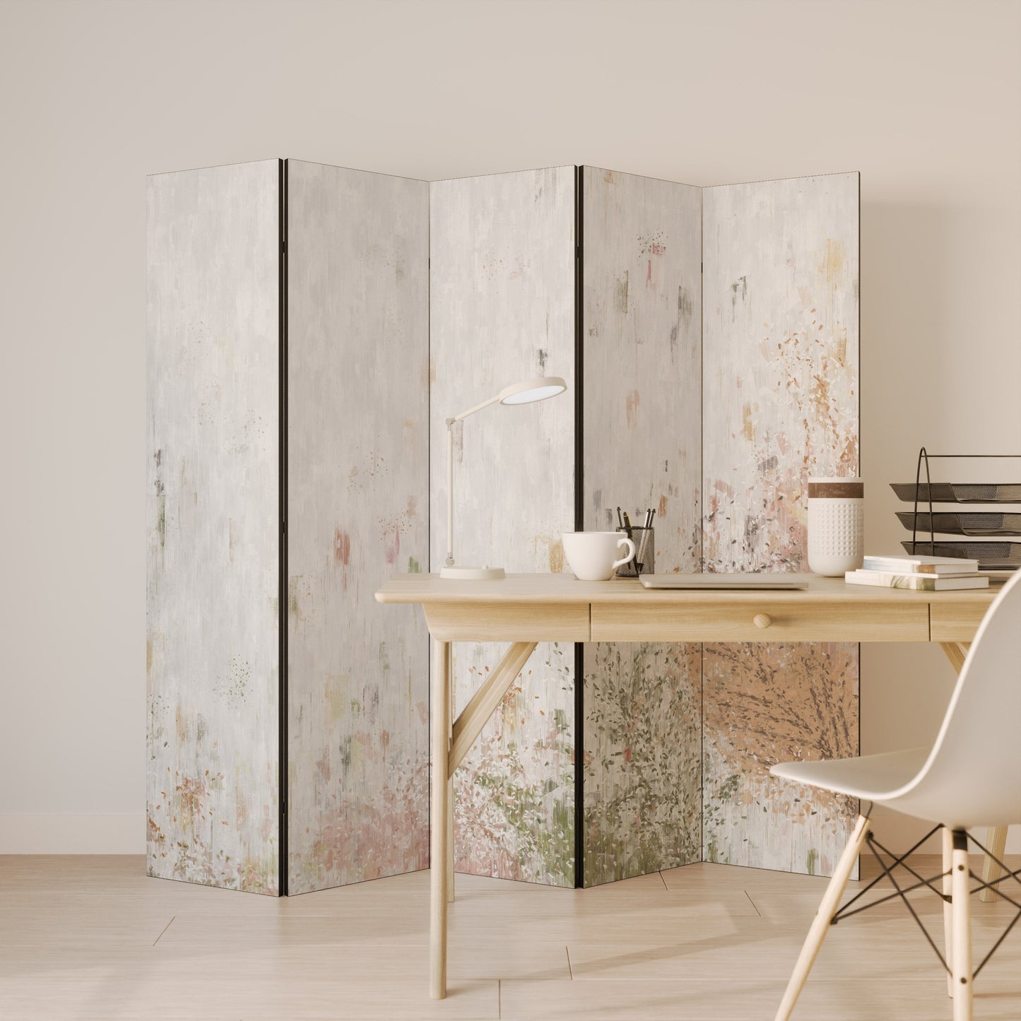 DAILY RHAPSODIES Decorative 5-Panel Room Divider