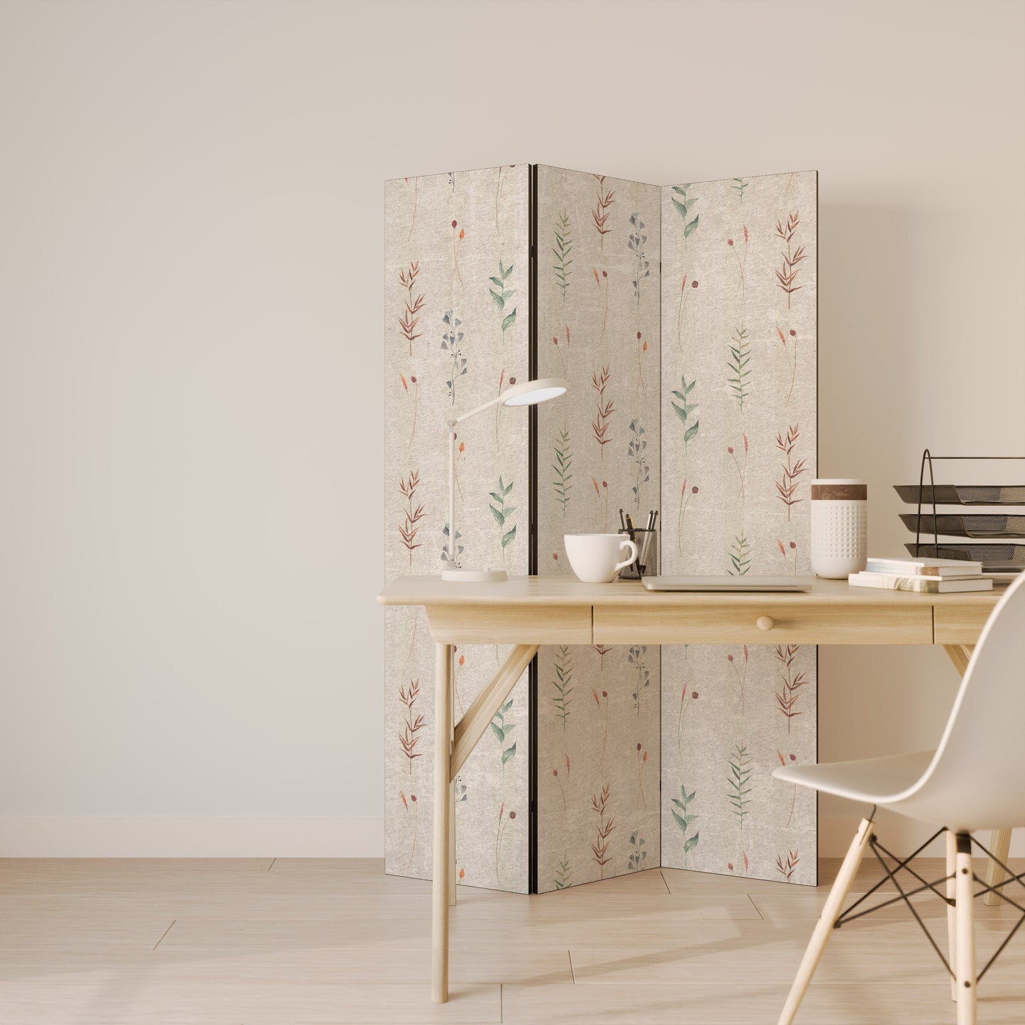 VERDANT HARMONY Dekorativ rumsavdelare med 3 paneler